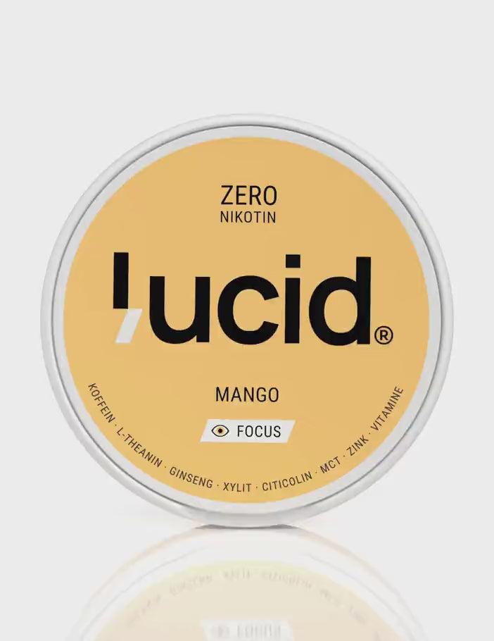 Lucid Focus Pouches Mango – die Dose öffnet sich