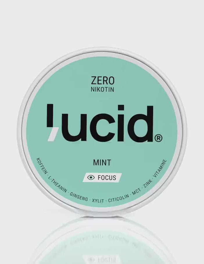 Lucid Focus Pouches Mint – die Dose öffnet sich