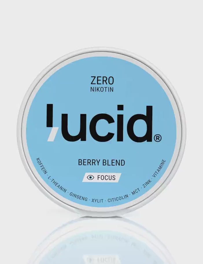 Lucid Focus Pouches Berry Blend – die Dose öffnet sich